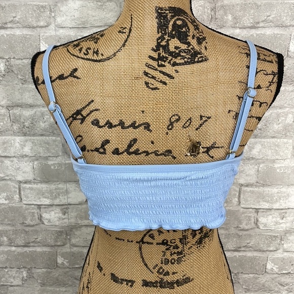 Xhilaration Textured Smocked Bikini Top - Picture 4 of 8